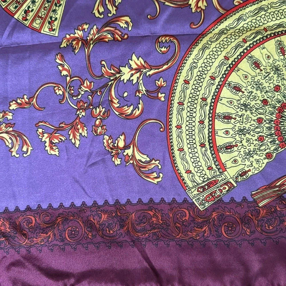 Purple and Gold Decorative Scarf